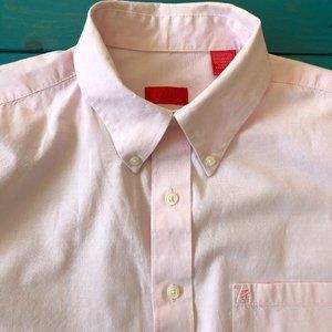 IZOD Men's Button Down Long Sleeve Solid Cotton Shirt